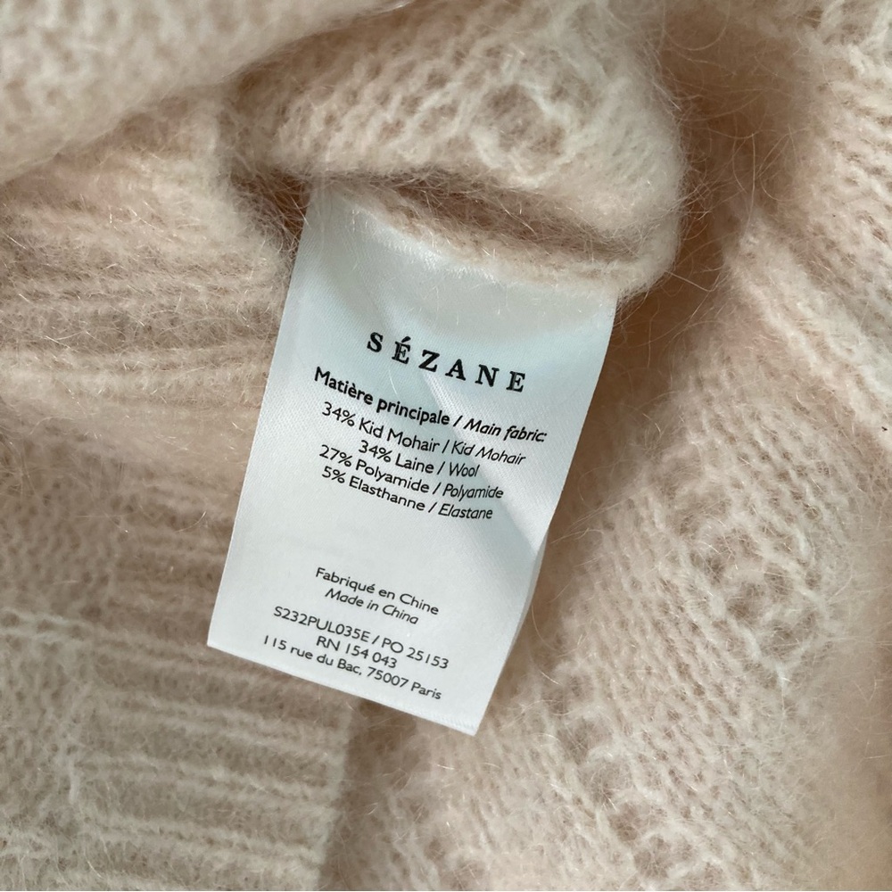 Sezane Aretha Jumper in vanilla size XS - Picture 4 of 6